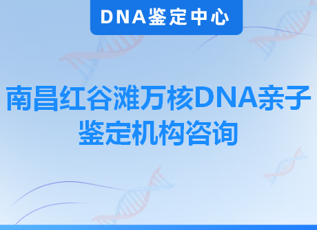 南昌红谷滩万核DNA亲子鉴定机构咨询