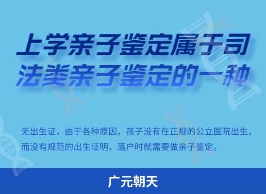 广元朝天学籍上学、考试亲子鉴定
