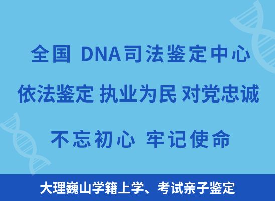 大理巍山学籍上学、考试亲子鉴定