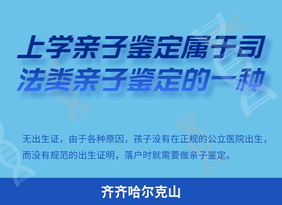 齐齐哈尔克山学籍上学、考试亲子鉴定