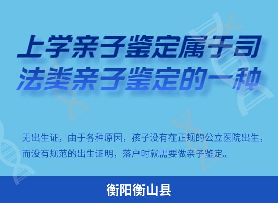 衡阳衡山县学籍上学、考试亲子鉴定