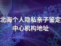 北海个人隐私亲子鉴定中心机构地址