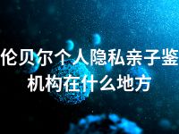 呼伦贝尔个人隐私亲子鉴定机构在什么地方