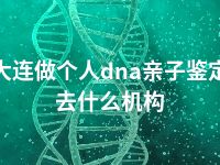 大连做个人dna亲子鉴定去什么机构