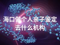 海口做个人亲子鉴定去什么机构