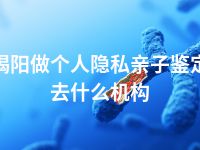 揭阳做个人隐私亲子鉴定去什么机构