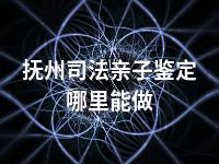 抚州司法亲子鉴定哪里能做