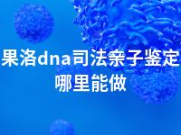 果洛dna司法亲子鉴定哪里能做