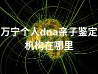 万宁个人dna亲子鉴定机构在哪里