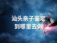 汕头亲子鉴定到哪里去做
