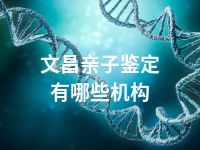 文昌亲子鉴定有哪些机构