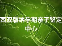 西双版纳孕期亲子鉴定中心