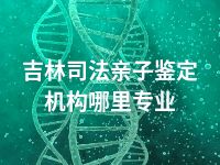 吉林司法亲子鉴定机构哪里专业