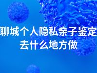 聊城个人隐私亲子鉴定去什么地方做