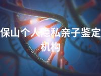 保山个人隐私亲子鉴定机构