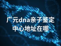 广元dna亲子鉴定中心地址在哪