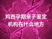 鸡西孕期亲子鉴定机构在什么地方
