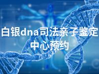 白银dna司法亲子鉴定中心预约
