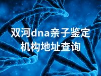 双河dna亲子鉴定机构地址查询