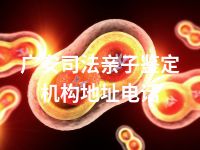 广安司法亲子鉴定机构地址电话