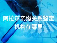 阿拉尔亲缘关系鉴定机构在哪里