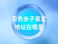 百色亲子鉴定地址在哪里