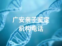 广安亲子鉴定机构电话