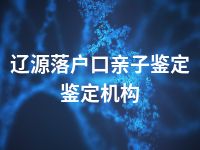 辽源落户口亲子鉴定鉴定机构
