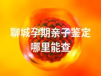 聊城孕期亲子鉴定哪里能查