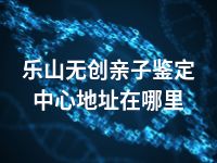 乐山无创亲子鉴定中心地址在哪里