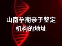 山南孕期亲子鉴定机构的地址
