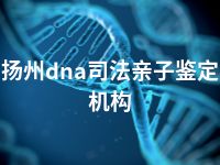 扬州dna司法亲子鉴定机构