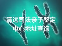 清远司法亲子鉴定中心地址查询