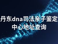 丹东dna司法亲子鉴定中心地址查询