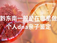 黔东南一般是在哪里做个人dna亲子鉴定