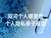 双河个人哪里做个人隐私亲子鉴定