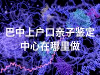 巴中上户口亲子鉴定中心在哪里做