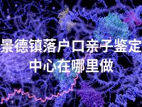 景德镇落户口亲子鉴定中心在哪里做