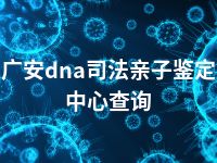 广安dna司法亲子鉴定中心查询