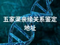 五家渠亲缘关系鉴定地址