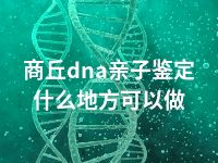 商丘dna亲子鉴定什么地方可以做