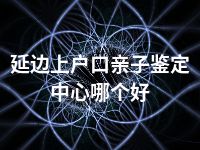 延边上户口亲子鉴定中心哪个好
