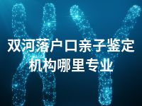 双河落户口亲子鉴定机构哪里专业