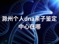 滁州个人dna亲子鉴定中心在哪