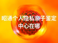 昭通个人隐私亲子鉴定中心在哪