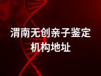 渭南无创亲子鉴定机构地址