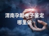 渭南孕期亲子鉴定哪里做