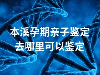 本溪孕期亲子鉴定去哪里可以鉴定