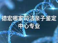 德宏哪家司法亲子鉴定中心专业
