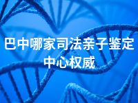 巴中哪家司法亲子鉴定中心权威